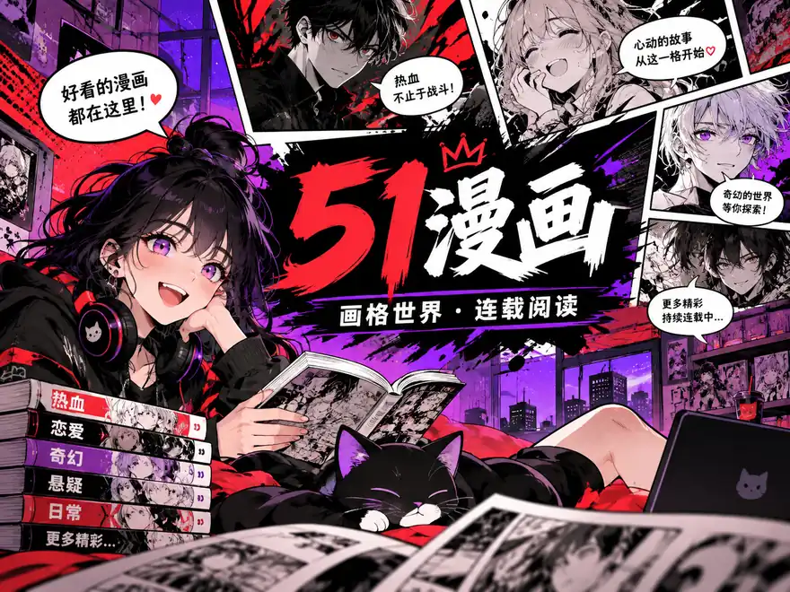 51漫画阅读主题图